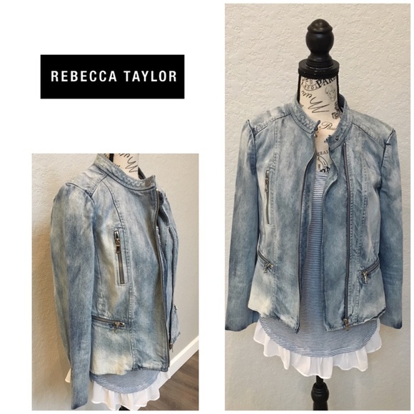 Rebecca Taylor Jackets & Blazers - 👑Rebecca Taylor Vintage Moto Jean Jacket
